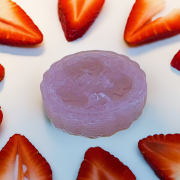Strawberry infused in glycerin Loofah Soap