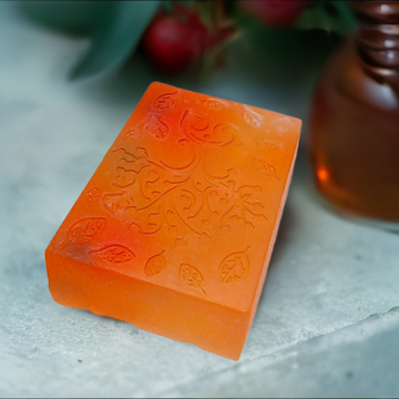 Engraved Cherry in Honey Soap