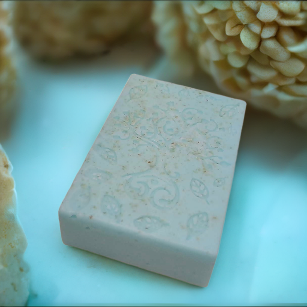 a close up of a small white object on a table