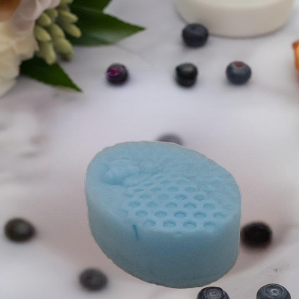 a close up of a soap on a table