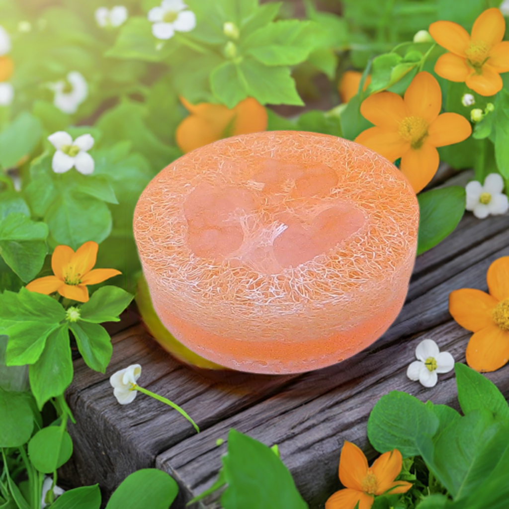 Orange Blossom infused in Honey Loofah Soap